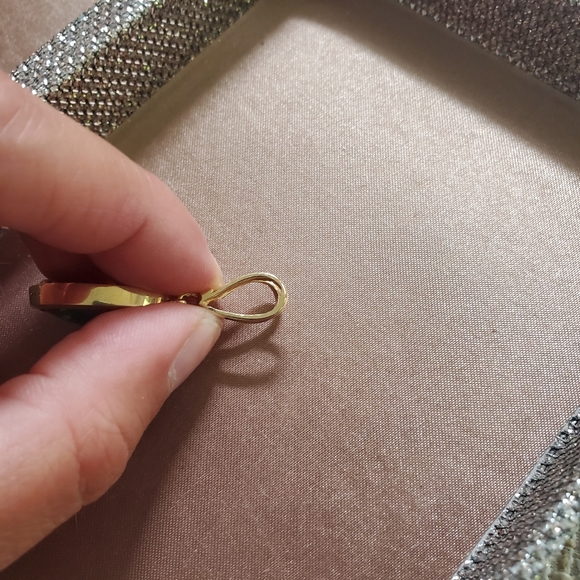 14k Gold Opal Mosaic Pendant - Picture 6 of 11